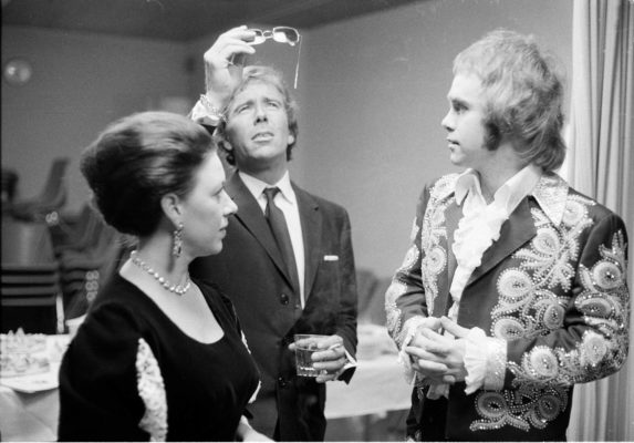 Elton John with Princess Margaret and Lord Snowdon